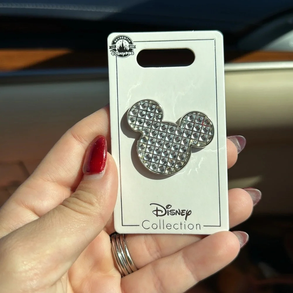 Disney collection Mickey Mouse Icon Bedazzled Pin